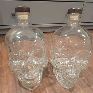 Dale 2 of 2 1.75L Crystal Head Vodka Skull Glass Bottles